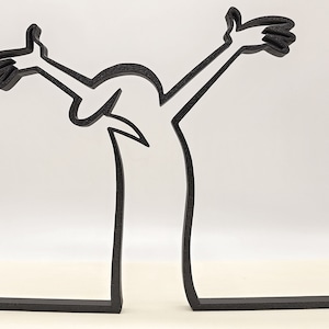 La Linea figure &quot; Hands Up !&quot; Wall Art Wall Art
