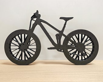 Sagoma di bicicletta | Scultura di bicicletta | Statua decorativa da parete | Regalo per ciclisti | fino a 40 cm | vari colori | Arredamento stand | MTB