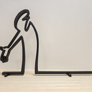 La Linea figure | &quot;Swears&quot; | large color selection | up to 40 cm | Wall Art wall art | Stick figure | Additions | Gift