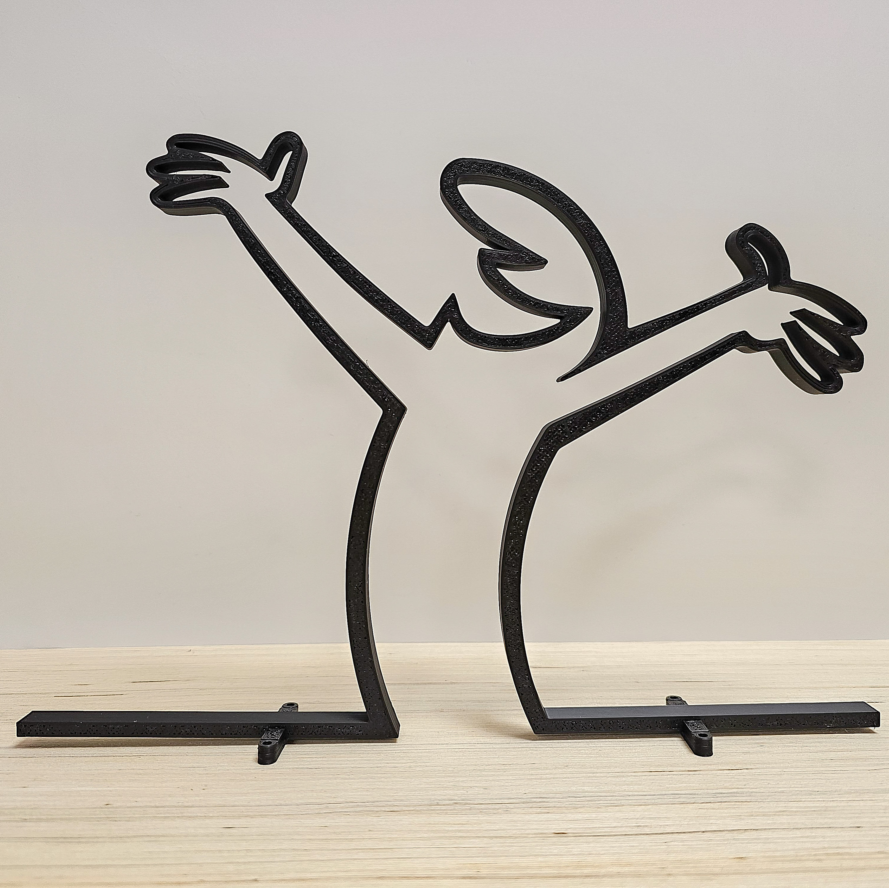 La Linea figure | "happy" | Happy | large selection of colors | up to 40 cm | Wall Art wall art | Stick figure | Additions | Gift | Thank you