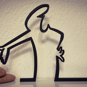 La Linea figure | "Scolds 4" | large selection of colors | up to 40 cm | Wall Art Wall Art | Stick figures | Additions | Gift