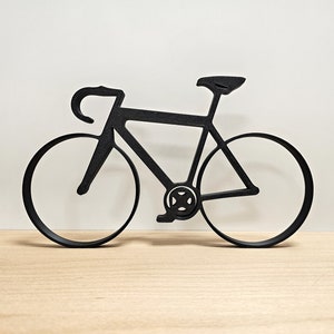 Fietssilhouet | Fietssculptuur | Wanddecoratie | Fietscadeau | Tot 40 cm | Diverse kleuren | Vloerdecoratie | Fietser