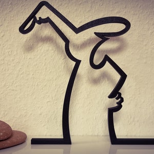 La Linea figure | "rants again" | large selection of colors | up to 40 cm | Wall Art Wall Art | Stick figures | Gift
