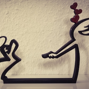 La Linea figure | &quot;Memory&quot; | large color selection | up to 40 cm | Wall Art wall art | Stick figure | Additions | Gift