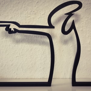 La Linea Figur | "Wegweiser" | große Farbauswahl | bis 40cm | Wall Art Wandkunst | Strichmännchen | Ergänzungen | Geschenk