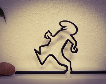 La Linea Figurine | Walking | Wide range of colors | Up to 40 cm | Wall Art | Stick Figures | Additions | Gift