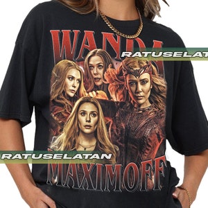 Wanda Maximoff Scarlet Witch T-Shirt Fan Art of Wanda Maximoff,Pop Culture Tee,Witch Inspired Gift