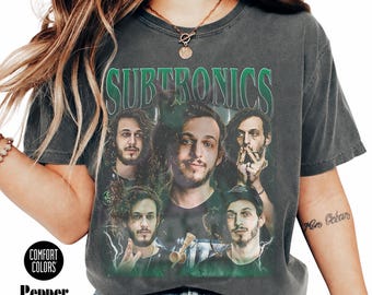 Subtronics EDM-bastopshirt, Subtronics Tribute-T-shirt, grafische festivaloutfit, comfortabele kleuren, uniseks FD