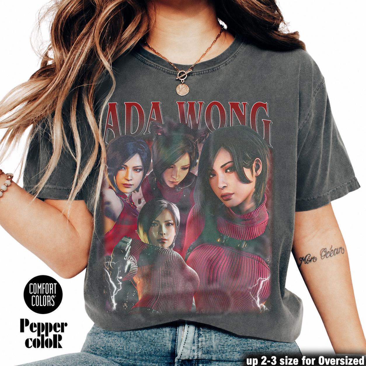 Ada Wong Resident Evil Fan Art Tee, Gamer Girl Graphic Shirt