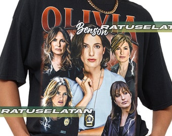 Olivia Benson Law & Order SVU Detective Tee – Mariska Hargitay TV Series Graphic Shirt – Crime Drama Merch – Gift for Show Fan T-Shirt FD