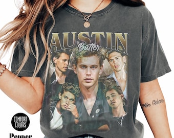 Austin Butler Elvis Movie Star Tee, Hollywood Actor Fan Art, Comfort Colors Unisex Shirt FD