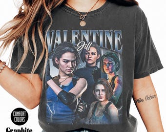 Jill Valentine  RE Game Inspired Shirt, Video Game Heroine Graphic, Comfort Colors Unisex FD