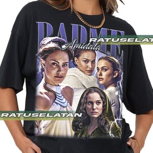 Padmé Amidala – Star Wars Prequel Trilogy Tee – Natalie Portman Queen of Naboo Graphic Shirt – Sci-Fi Movie Merch – Gift for Fan T-Shirt