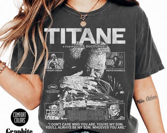 Titane 2021 Horror/Sci-fi Movie T shirt Unisex Softstyle T-Shirt, Graphic Tee, Halloween Tee, Movie Fan Shirt, Horror Movie Tee FD