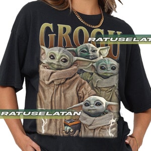 Grogu Star Wars Graphic Tee, Cute Alien Shirt, Comfort Colors Unisex