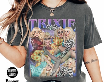 Trixie and Katya – Drag Queen Comedy Duo Tee – UNHhhh & RuPaul’s Drag Race Stars Graphic Shirt – LGBTQ+ Merch – Gift for Fan T-Shirt FD