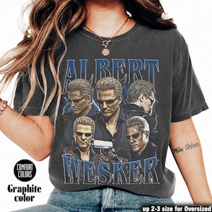 【月末セール】バイオハザード Tシャツ ウェスカー XL バイオハザード アルバート・ウェスカー Tシャツ：サバイバルホラー