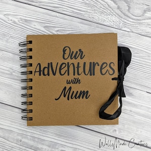 Personalised Scrapbook, Mother's Day Gift, Mummy Birthday Gift, Adventures Scrapbook, Memory Book, 6x6in