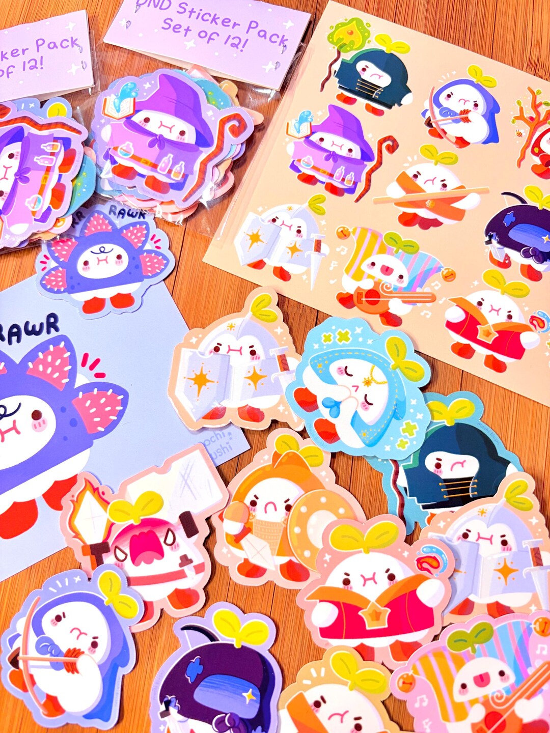 DND Fantasy Class Stickers + Print! - Etsy