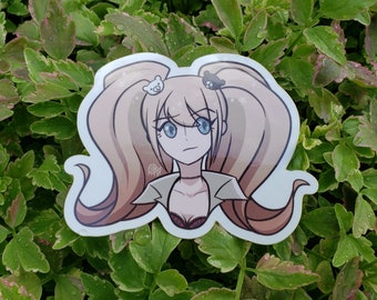 danganronpa enoshima junko 3 inch glossy vinyl sticker