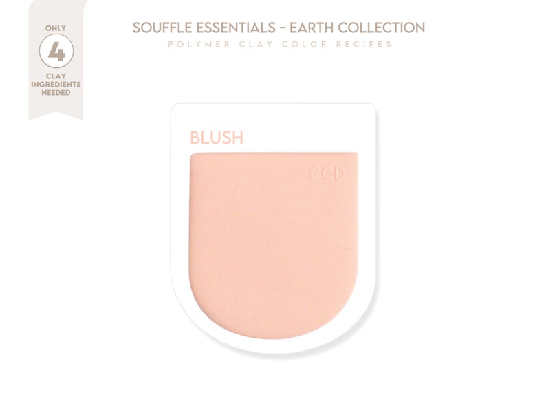 Polymer Clay Color Recipe - Blush Color Earth Collection - Sculp Polymer Clay Color Recipe - Blush Color Earth Collection - Sculp