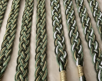 Personalized Celtic Handfasting Cord Green,Pagan Ceremony Handfast,Irish Tradition Wedding Hand Fasting