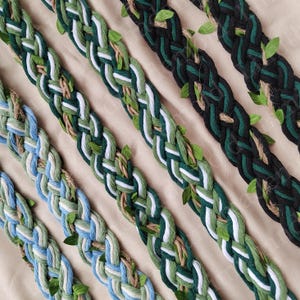 Personalized Handfasting Cord,Viking Wedding Braid Hand fasting,Celtic Knot Wedding Cord,Pagan Ceremony Handfast,Choose Your own Colours