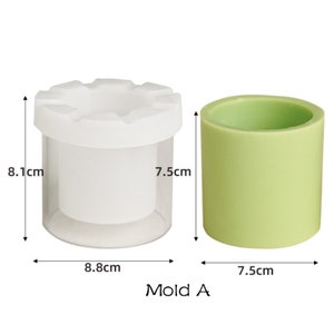 Creative Homediy Modern Minimalist Style Candle Cup Molds for Making ...