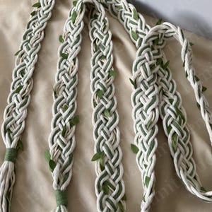 Personalized Handfasting Cord,Viking Wedding Braid Hand fasting,Celtic Knot Wedding Cord,Pagan Ceremony Handfast,Choose Your own Colours