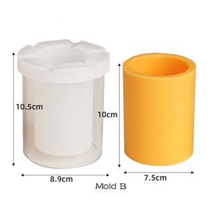 Creative Homediy Modern Minimalist Style Candle Cup Molds for Making ...