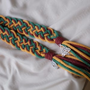 Customised Celtic Handfasting Cord,Fall Personalized Handfasting Cord,Irish Celtic ceremony wedding favors,Hand fasting,Handfast