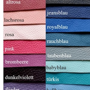 Pu&ograve; includere: Cartella colori che mostra 16 diversi colori di pelle, tra cui rosa, blu, viola e verde. I colori sono etichettati in tedesco.