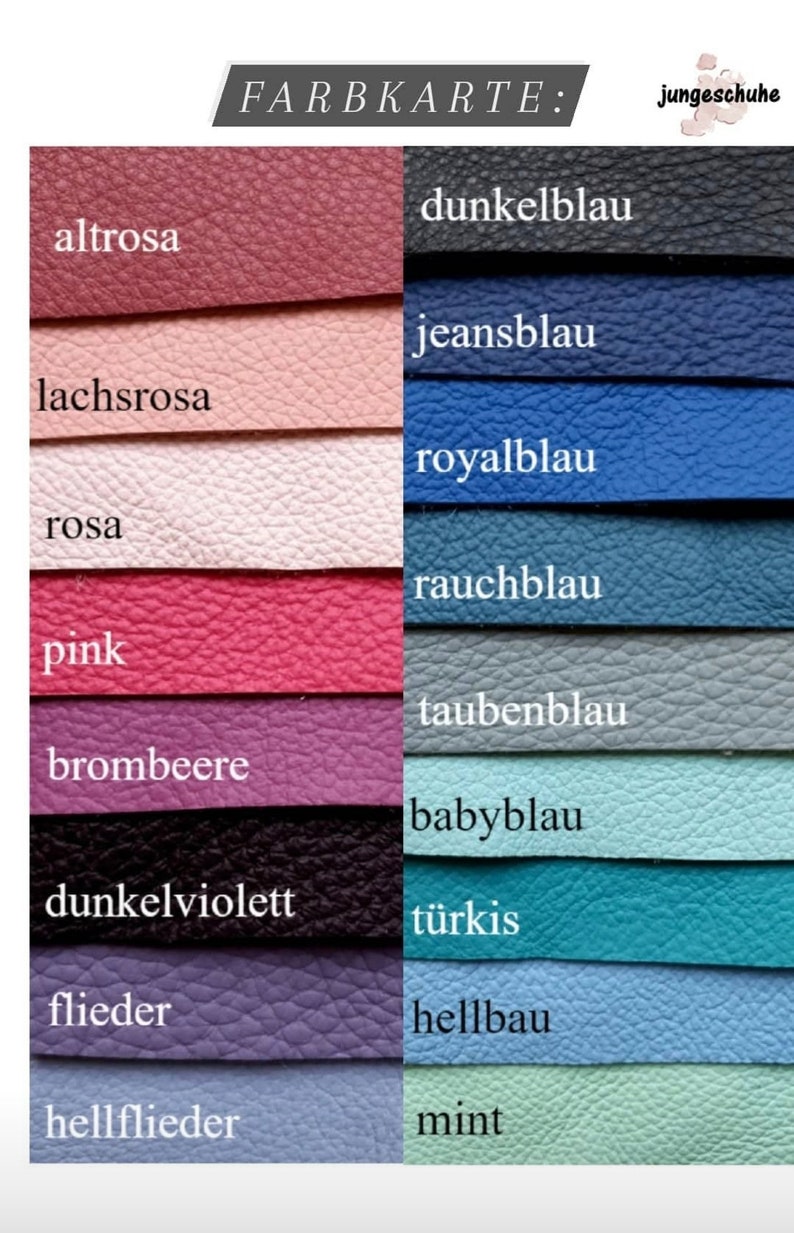 Pu&ograve; includere: Cartella colori che mostra 16 diversi colori di pelle, tra cui rosa, blu, viola e verde. I colori sono etichettati in tedesco.