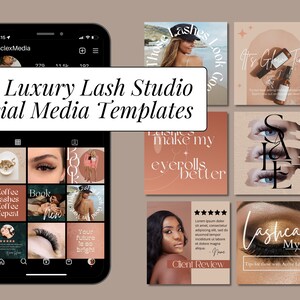 Designer Lash Artist Social Media Posts | Eyelash Extensions | Lash Tech Instagram Templates | Esthetician Story Posts | Instagram Templates