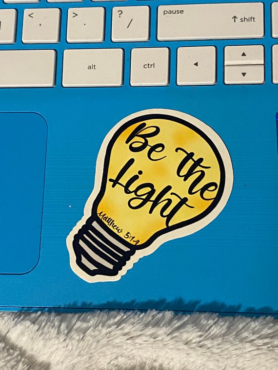 Stickers, Labels & Tags Paper Verse Sticker waterproof Be the light ...