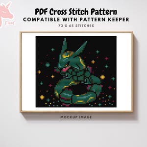 Dragon Type Cross Stitch Pattern, Dragon Cross Stitch Pattern, Pdf