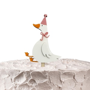 Goose Cake Topper, One Silly Goose, Goose Birthday Theme, Cake Topper, Birthday Cake, Silly Goose, First Birthday, Kids Birthday, Cake