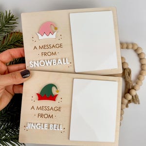 Elf Message Board, Custom Elf Message Board, Christmas Elf Accessory, Elf Ideas, Christmas Elf Accessory, Elf, Elf Whiteboard, Elf Board