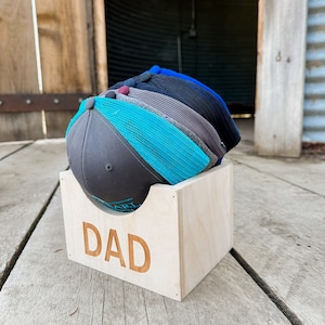 Cadeau fête des pères, porte-chapeau, boîte à chapeaux