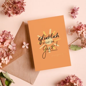 Postal "Feliz", Cartão ilustrado