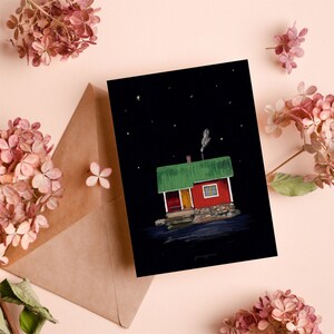 Cartolina “Casa Svezia”, cartoncino illustrato