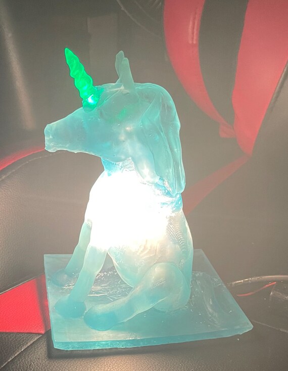 3D Printed Resin Unicorn Nightlight