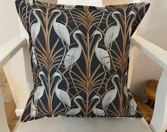 Château par Angel Strawbridge Designer Heron Navy Tissu Housse rideau - Enveloppe dos 17 »