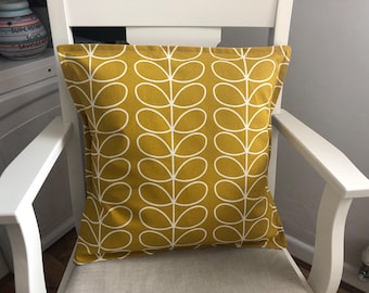 Housse de coussin Scandi à imprimé tiges - Style rétro, 17 pouces