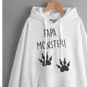 Mens or Ladies PaPa Monster! Halloween Hooded Sweatshirt sizes XS-XXL or 6-18