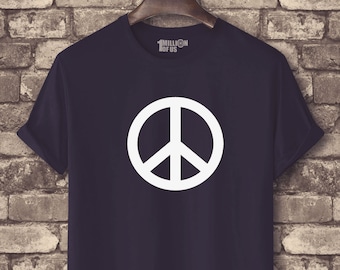 Koszulka męska lub damska z uniwersalnym znakiem pokoju w rozmiarach S-3XL lub 6-18