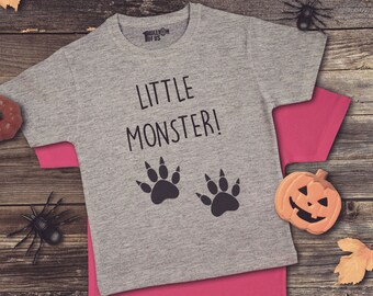 Little Monster Halloween T-shirt for Ages 3 - 13 years