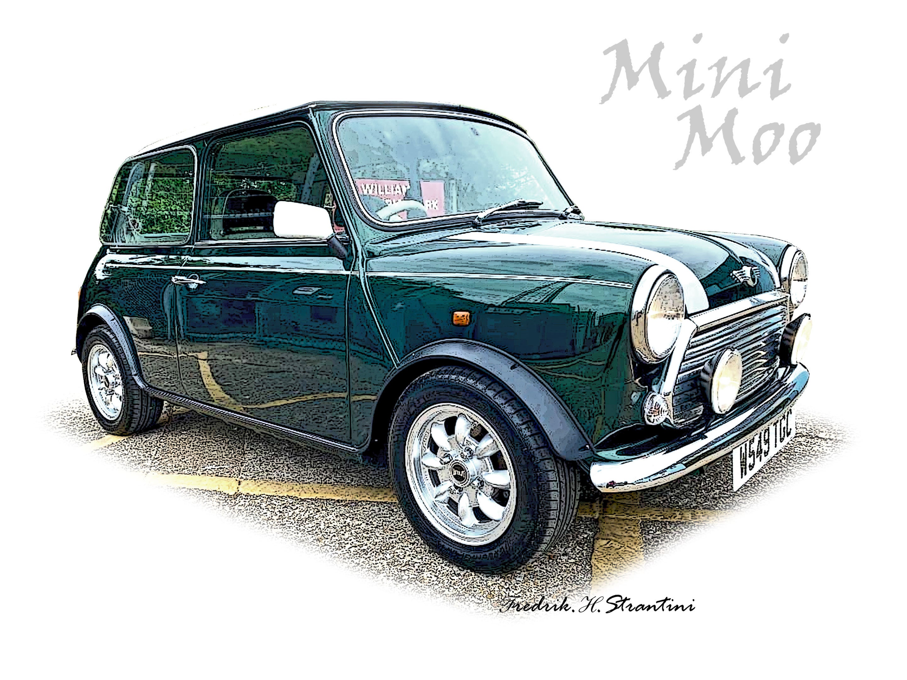 Car Portrait Digital Download File, Custom Car Lover Gift, Custom Car ...