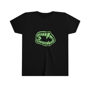 Jugend Vampirzähne Kurzarm T-Shirt