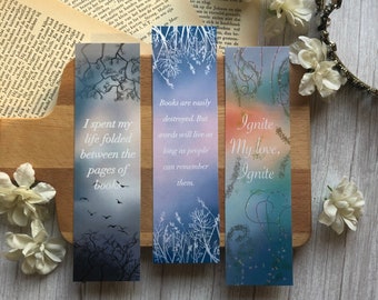 Shatter me / unravel me / ignite me bookmark